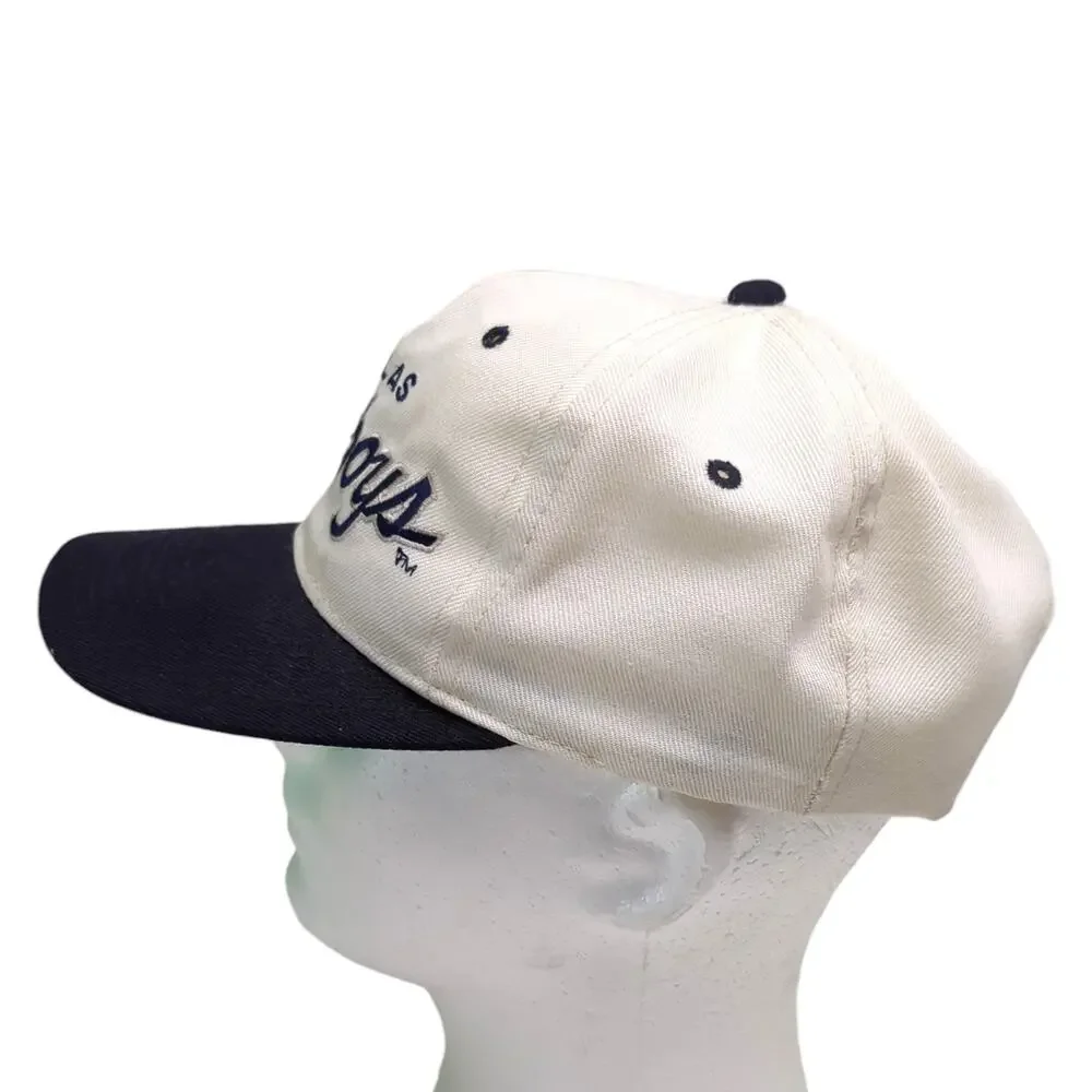 Vintage 90's Dallas Cowboys Sports Specialties The Twill Script Snapback Flawed